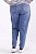 Свободные голубые джинсы, зауженные к низу 56-74