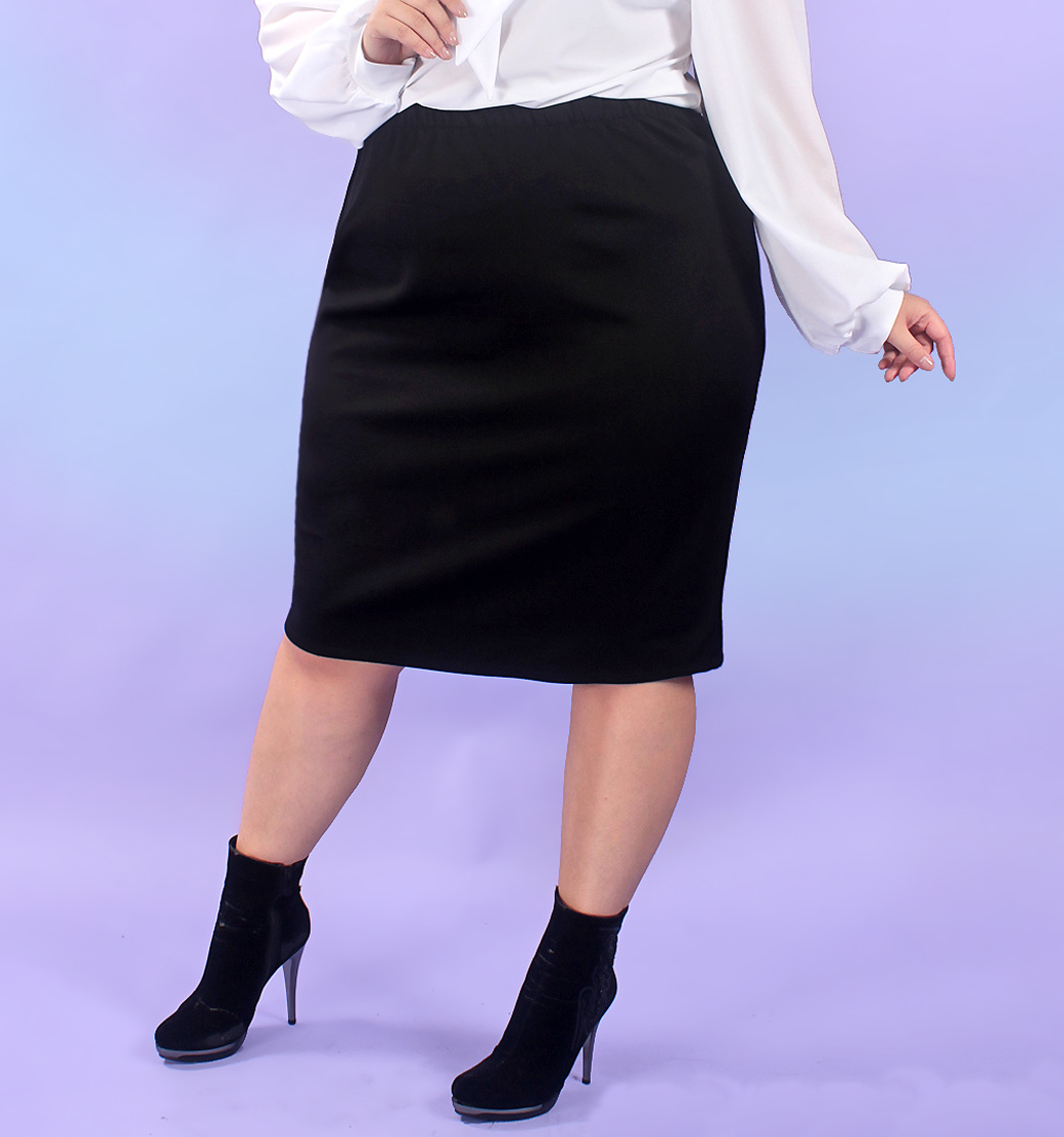 Облегающая юбка с эффектом утяжки, черная