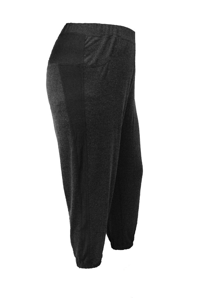 Домашние брюки с регулируемым поясом, чёрные