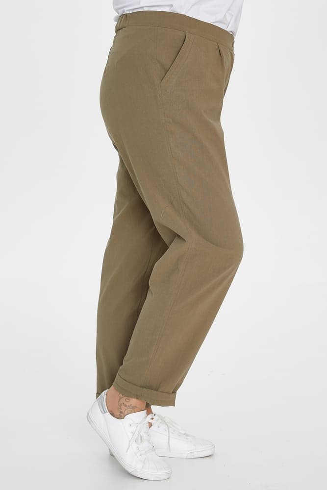 Повседневные легкие брюки с карманами, зеленые