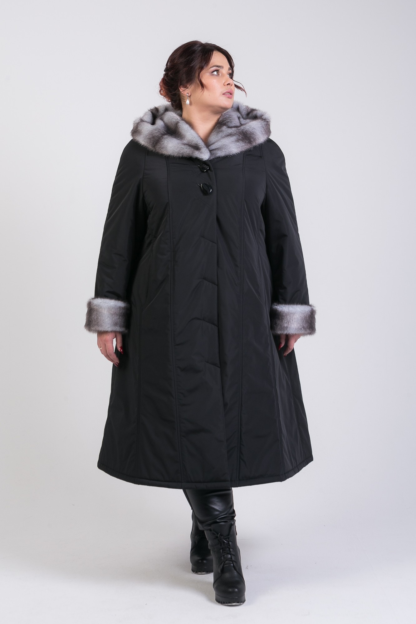 Пальто зимнее женское больших размеров