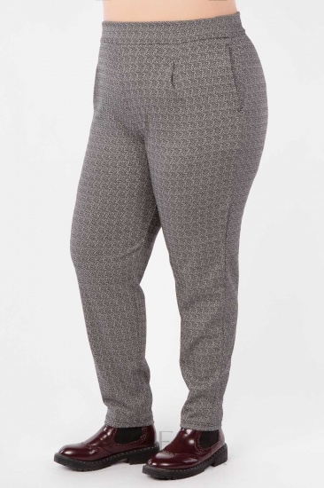 Трикотажные зауженные брюки с карманами, серые